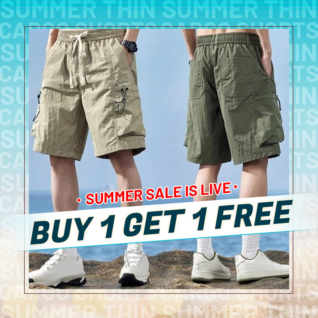 Multi-Pockets Men's Stylish Cargo Shorts 🌟👕 (Buy 1 Get 1 Free🔥🔥)
