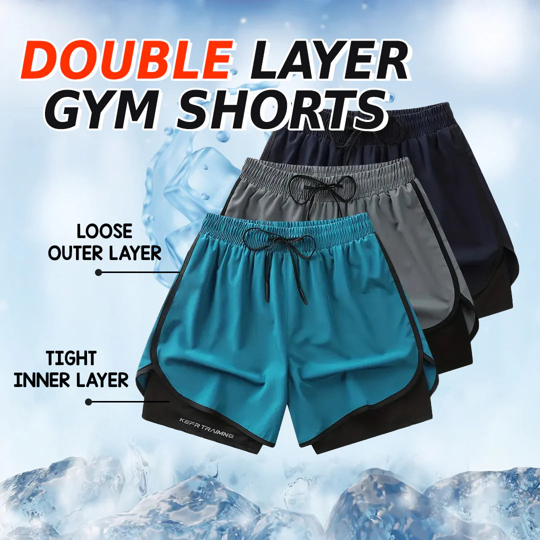 UrbanFlex™ - 2-in-1 Double Layer Shorts With Inner Pocket 🏃‍♂️ (Buy 1 Get 1 Free🔥)
