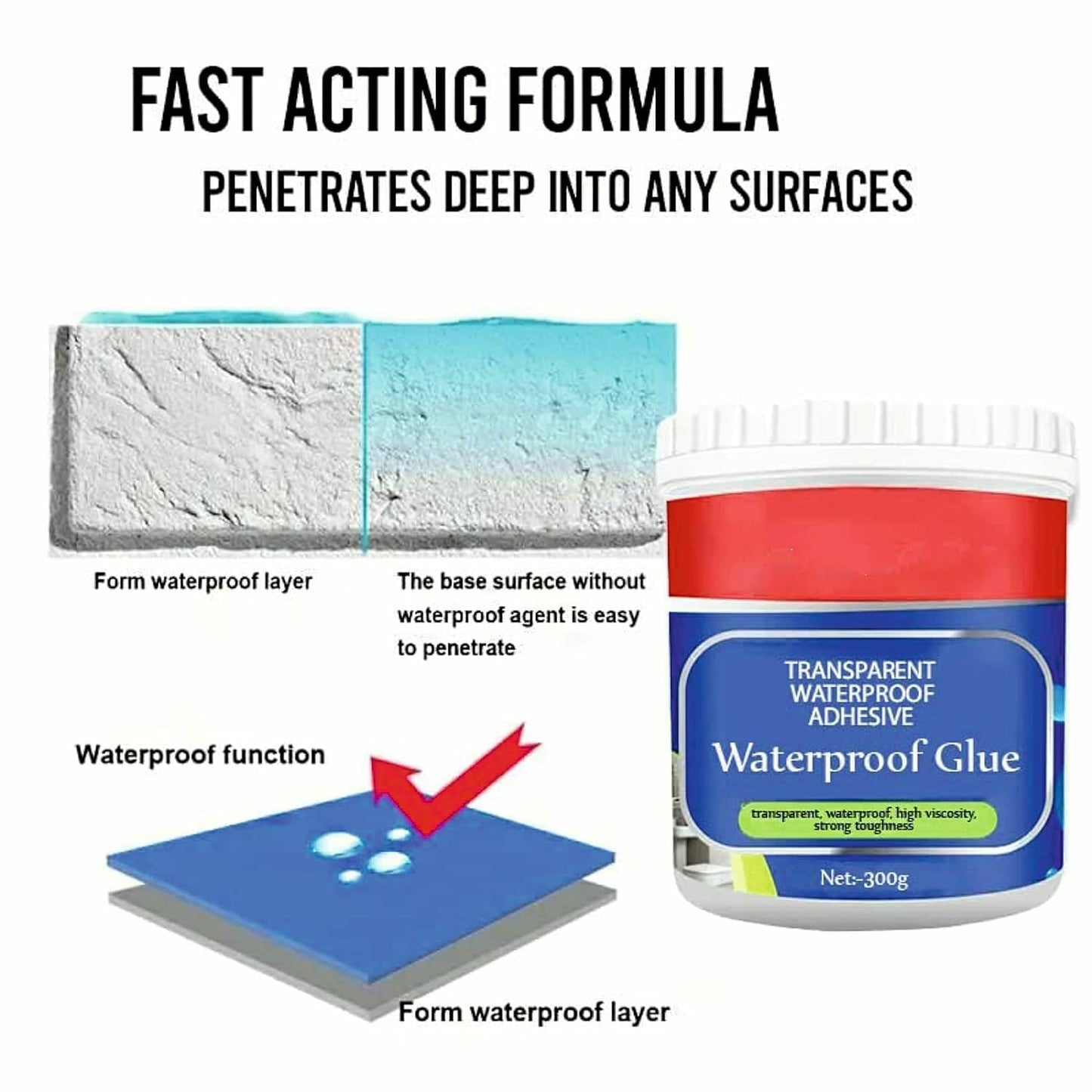Water Proof Wall Tile Leakage Protection Crack seal Agent - ( Free Shipping & Cash on Delivery🔥)