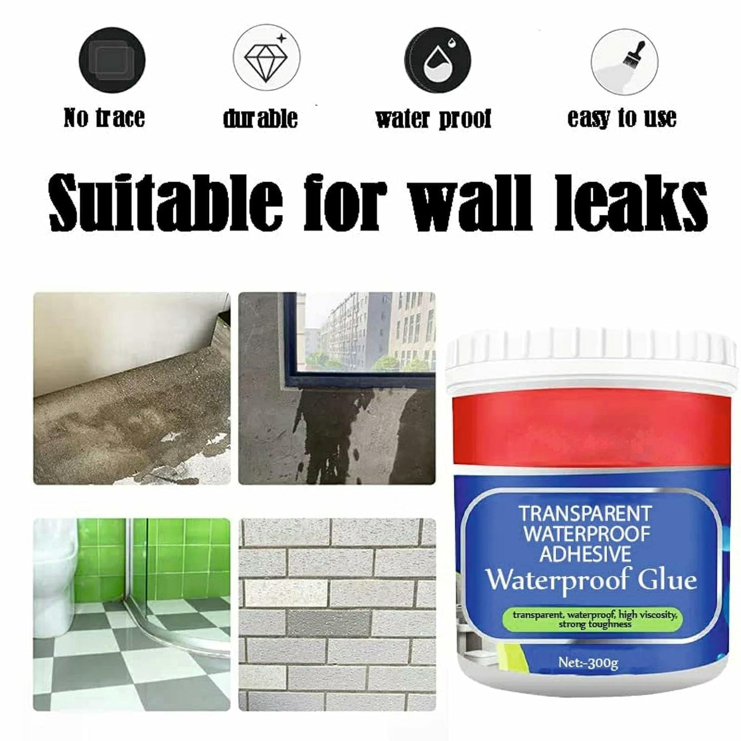 Water Proof Wall Tile Leakage Protection Crack seal Agent - ( Free Shipping & Cash on Delivery🔥)