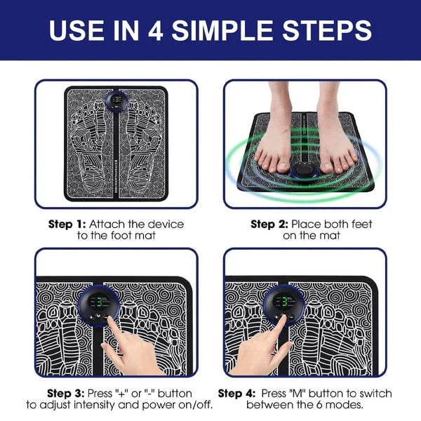 EMS Foot Massager For Instant Pain Relief | Muscle Relaxation